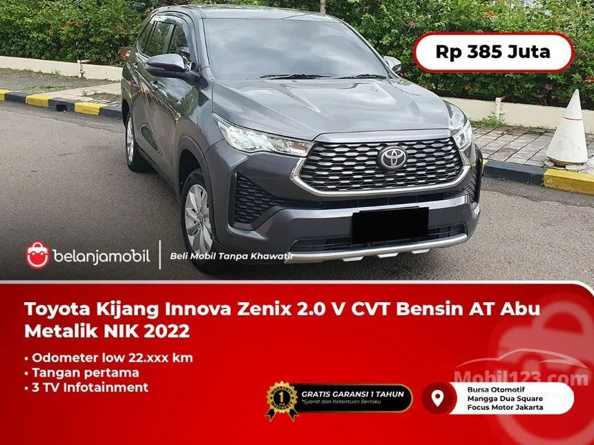 Jual Mobil Toyota Kijang Innova Zenix 2022 V (Non Premium Color) 2.0 di DKI Jakarta Automatic MPV Abu
