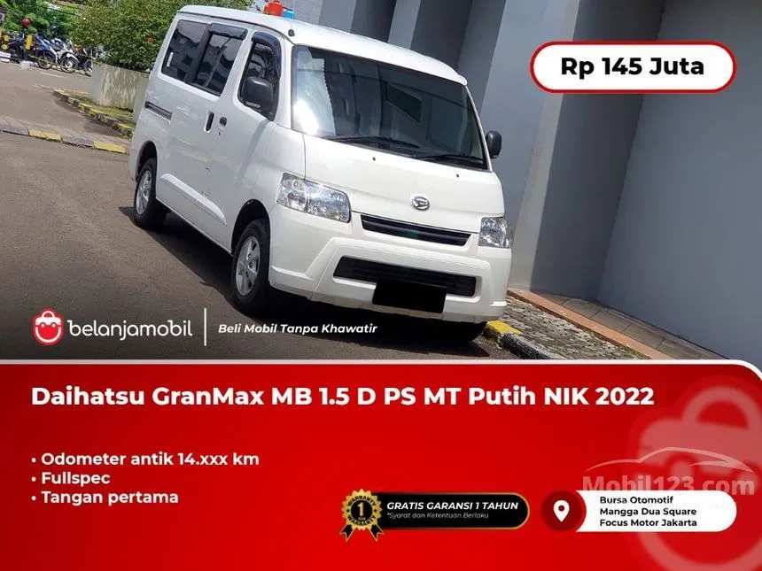 Jual Mobil Daihatsu Gran Max 2022 Mini Bus D PS 1.5 di DKI Jakarta Manual Van Putih Rp 145.000.000