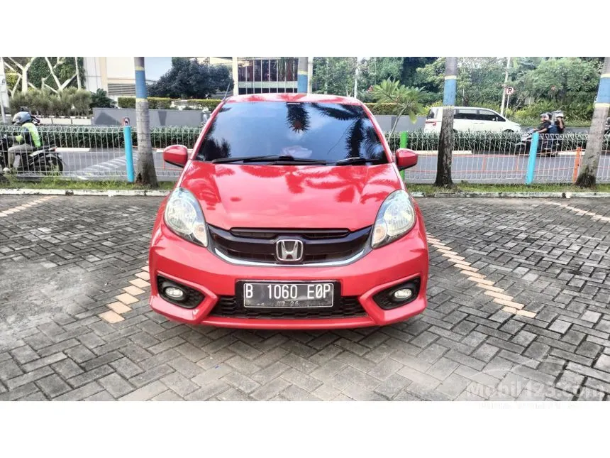 Jual Mobil Honda Brio 2016 E 1.2 di Jawa Barat Automatic Hatchback Merah Rp 117.000.000