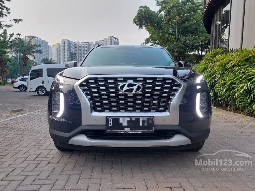Jual Mobil Hyundai Palisade 2021 Signature 2.2 di Banten Automatic Wagon Biru Rp 679.500.000