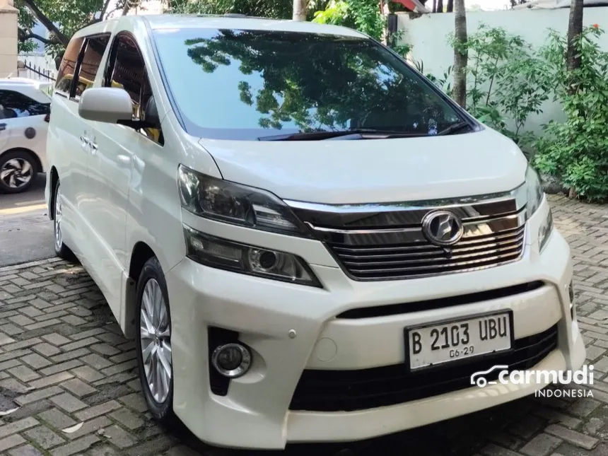 Jual Mobil Toyota Vellfire 2014 ZG 2.4 di DKI Jakarta Automatic MPV Putih Rp 285.000.000