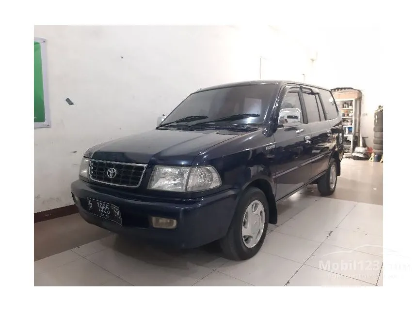 Jual Mobil Toyota Kijang 2001 Minibus GL Long (LGX) 2.4 di Jawa Timur Manual MPV Biru Rp 97.000.000