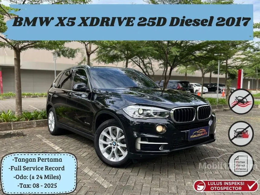 Jual Mobil BMW X5 2017 xDrive25d 2.0 di DKI Jakarta Automatic SUV Hitam Rp 515.000.000