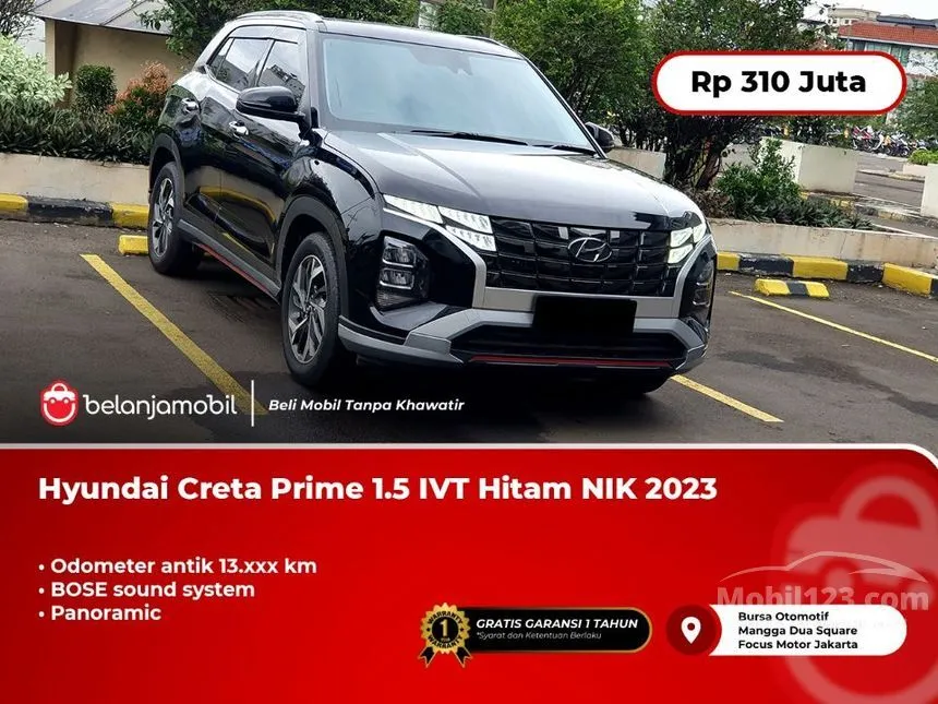 Jual Mobil Hyundai Creta 2023 Prime 1.5 di DKI Jakarta Automatic SUV Hitam Rp 310.000.000