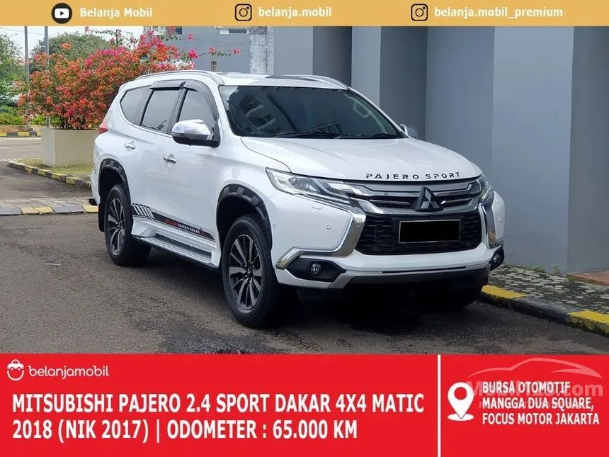 Jual Mobil Mitsubishi Pajero Sport 2017 Dakar 2.4 di Banten Automatic SUV Putih Rp 425.000.000