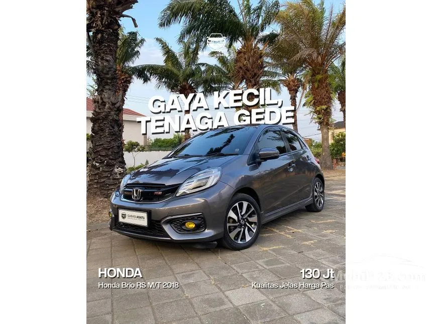 Jual Mobil Honda Brio 2018 RS 1.2 di Jawa Tengah Automatic Hatchback Abu