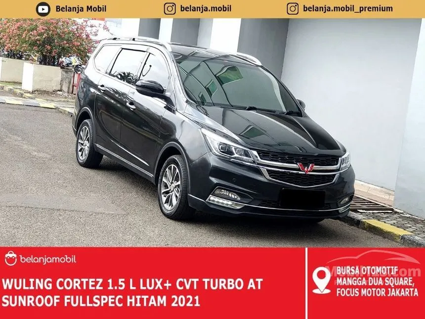 Jual Mobil Wuling Cortez 2021 CT L Lux+ 1.5 di Jawa Barat Automatic MPV Hitam Rp 159.000.000