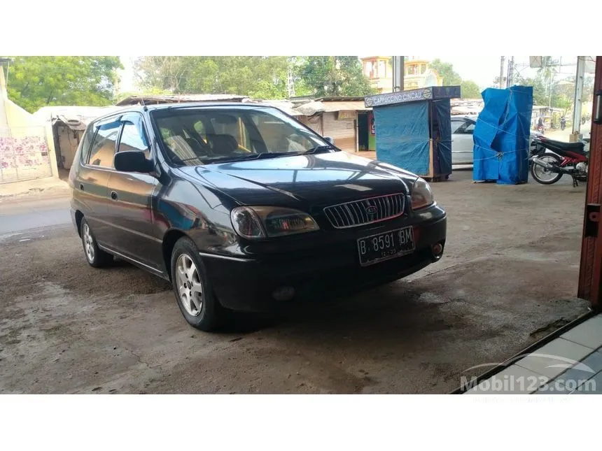 Jual Mobil KIA Carens 2001 1.8 di Jawa Barat Manual MPV Hitam Rp 40.000.000