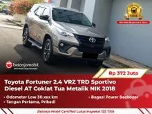 2018 Toyota Fortuner 2.4 VRZ TRD 4X2 SUV Diesel Coklat AT 2018 2019 [ GARANSI 5TH ]