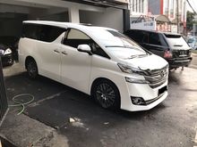 2017 Toyota Vellfire 2.5 G ATPM putih int hitam