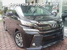 2016 Toyota Vellfire 2.5 ZA Golden Eyes Home Theater JBL Speakers Power Boot 2 Power Doors Sun Roof FULL SPEC UNREGISTERED