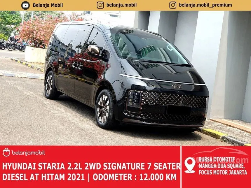 Jual Mobil Hyundai Staria 2021 Signature 7 2.2 di DKI Jakarta Automatic MPV Hitam Rp 680.000.000