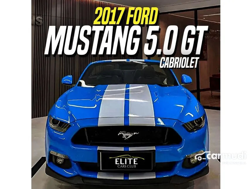 Jual Mobil Ford Mustang 2017 GT 5.0 di DKI Jakarta Automatic Convertible Biru Rp 1.975.000.000