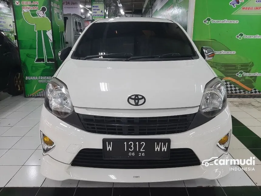 Jual Mobil Toyota Agya 2016 TRD S 1.0 di Jawa Timur Manual Hatchback Putih Rp 100.000.000