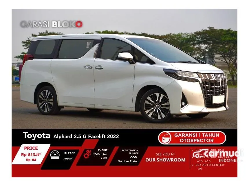 2022 Toyota Alphard G MPV