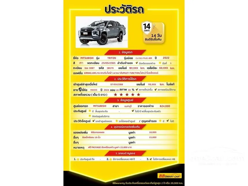 2022 Mitsubishi TRITON GLS Plus Double Cab Pickup