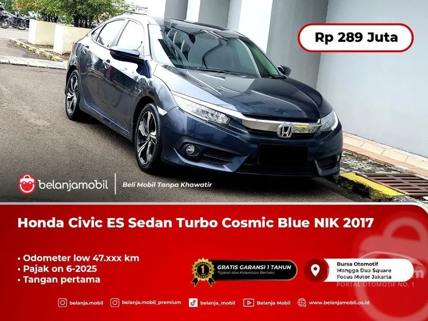 Jual Mobil Honda Civic 2017 ES 1.5 di DKI Jakarta Automatic Sedan Biru Rp 289.000.000