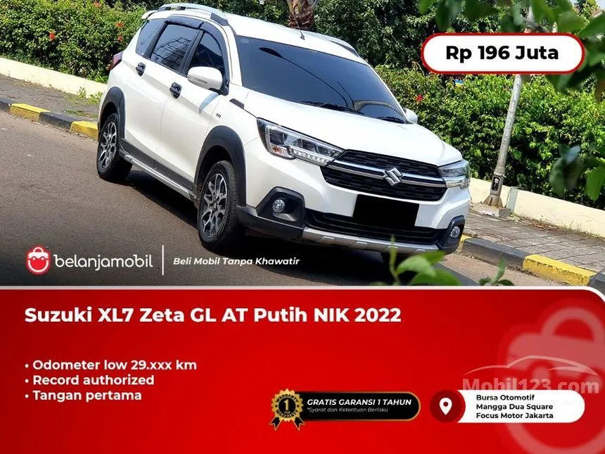 Jual Mobil Suzuki XL7 2022 Zeta 1.5 di DKI Jakarta Automatic SUV Putih Rp 196.000.000