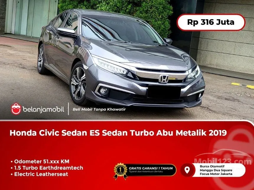 Jual Mobil Honda Civic 2019 VTEC Turbo 1.5 di DKI Jakarta Automatic Sedan Abu