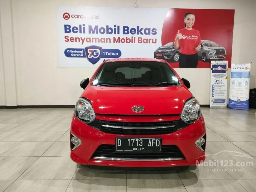 Jual Mobil Toyota Agya 2017 G 1.0 di Jawa Barat Manual Hatchback Merah Rp 108.000.000