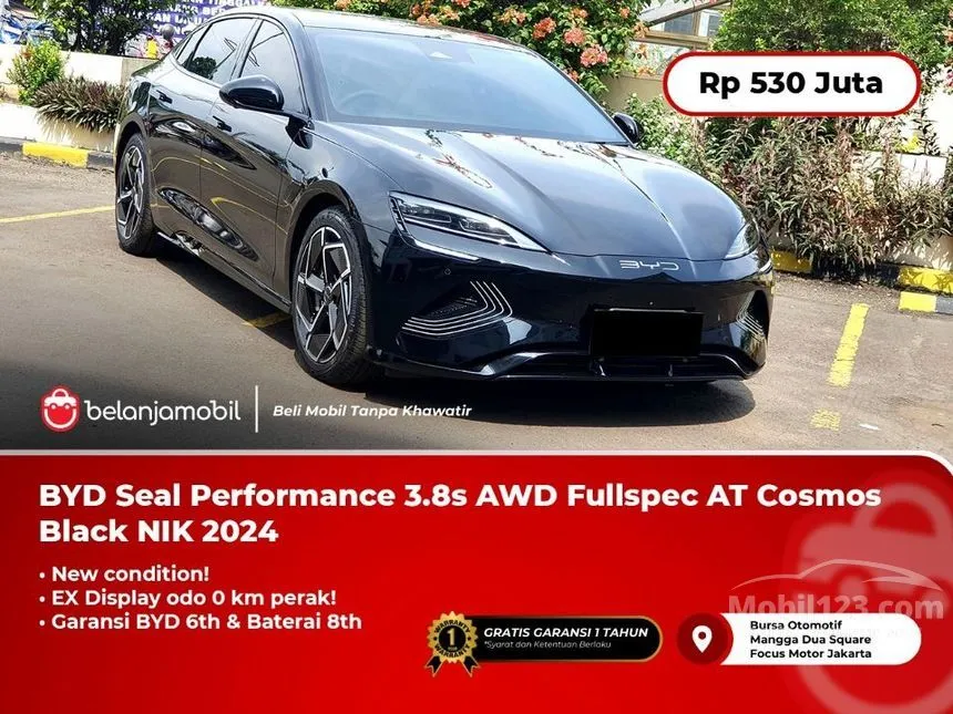 Jual Mobil BYD Seal 2024 Performance AWD di Jawa Barat Automatic Sedan Hitam Rp 530.000.000