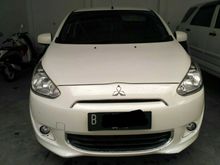 Mitsubishi Mirage 1.2 EXCEED 2014 Putih Matic Istimewa Siap Pakai No PR Tdp Murah