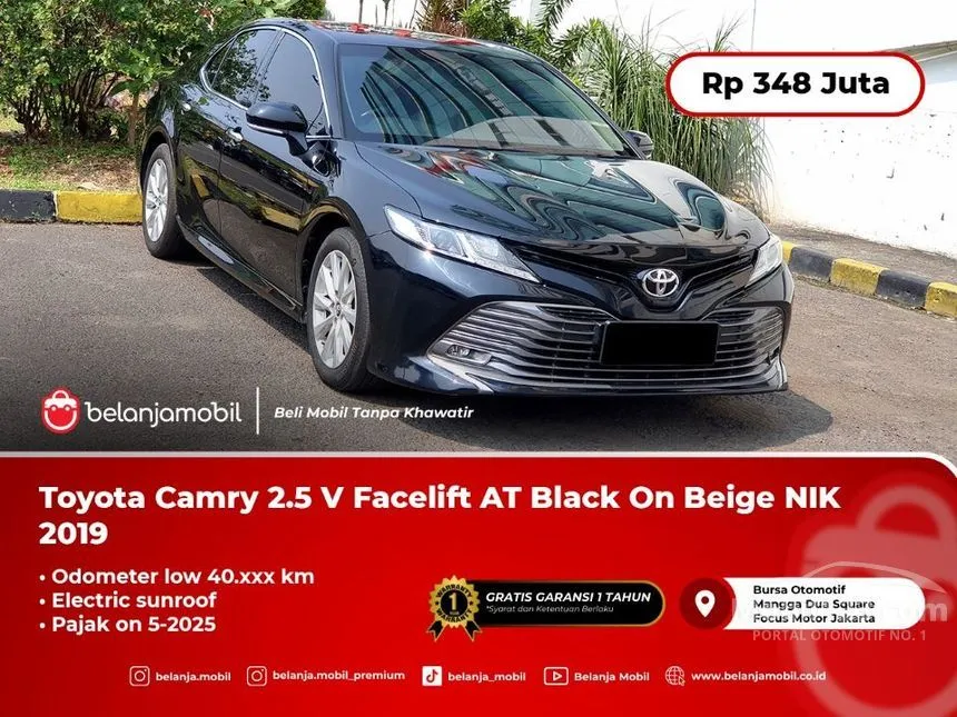 Jual Mobil Toyota Camry 2019 V 2.5 di DKI Jakarta Automatic Sedan Hitam Rp 348.000.000