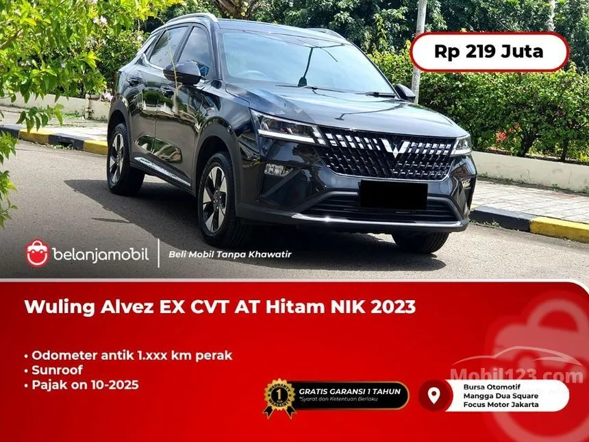 Jual Mobil Wuling Alvez 2023 EX 1.5 di DKI Jakarta Automatic SUV Hitam Rp 219.000.000