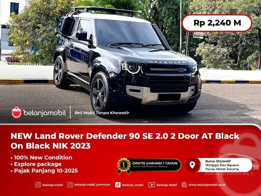 Jual Mobil Land Rover Defender 2023 90 P300 Explorer Package 2.0 di Banten Automatic SUV Hitam Rp 2.240.000.000