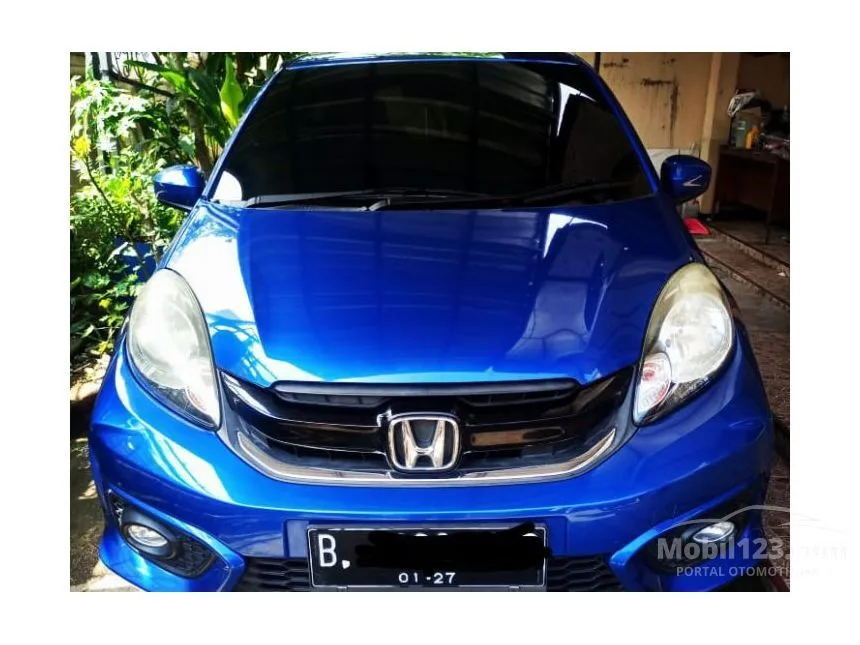 Jual Mobil Honda Brio 2016 Satya E 1.2 di Jawa Barat Automatic Hatchback Biru Rp 125.000.000