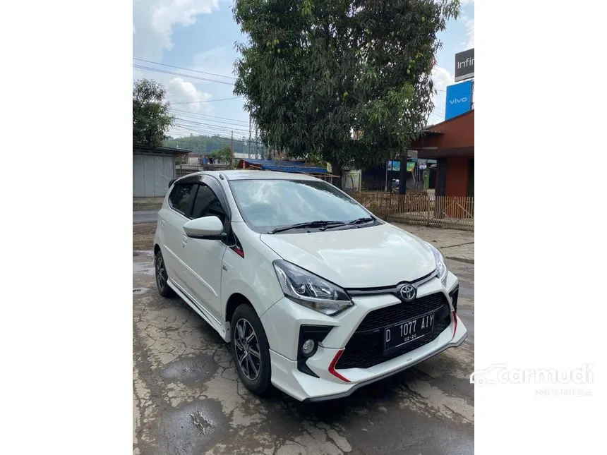 Jual Mobil Toyota Agya 2020 TRD 1.2 di Jawa Barat Manual Hatchback Putih Rp 133.000.000