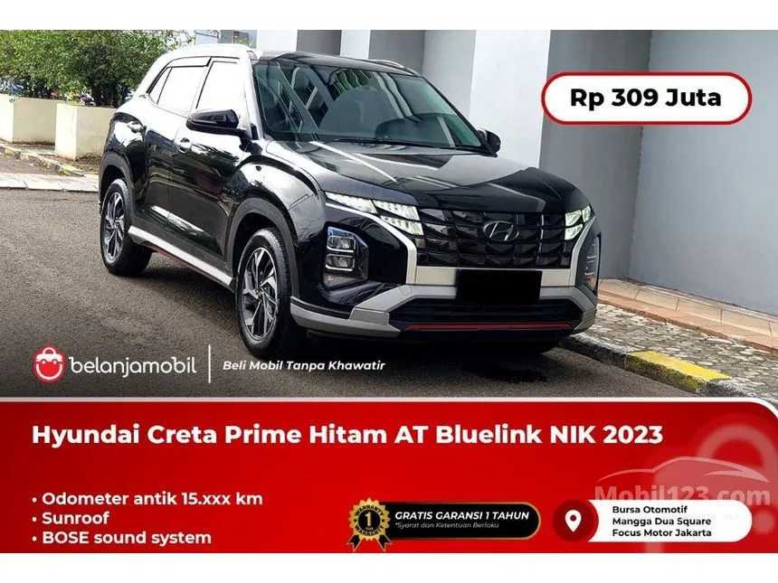 Jual Mobil Hyundai Creta 2023 Prime 1.5 di DKI Jakarta Automatic SUV Hitam Rp 309.000.000