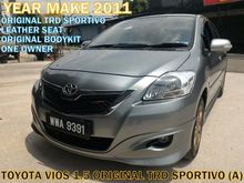 2011 Toyota Vios 1.5 TRD Sportivo (A) ORIGINAL TRD HIGH SPEC WITH LEATHER SEAT BODYKIT FREE ACCIDENT