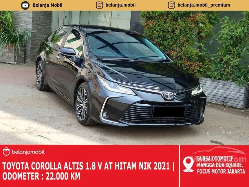Jual Mobil Toyota Corolla Altis 2021 V 1.8 di DKI Jakarta Automatic Sedan Hitam Rp 309.000.000