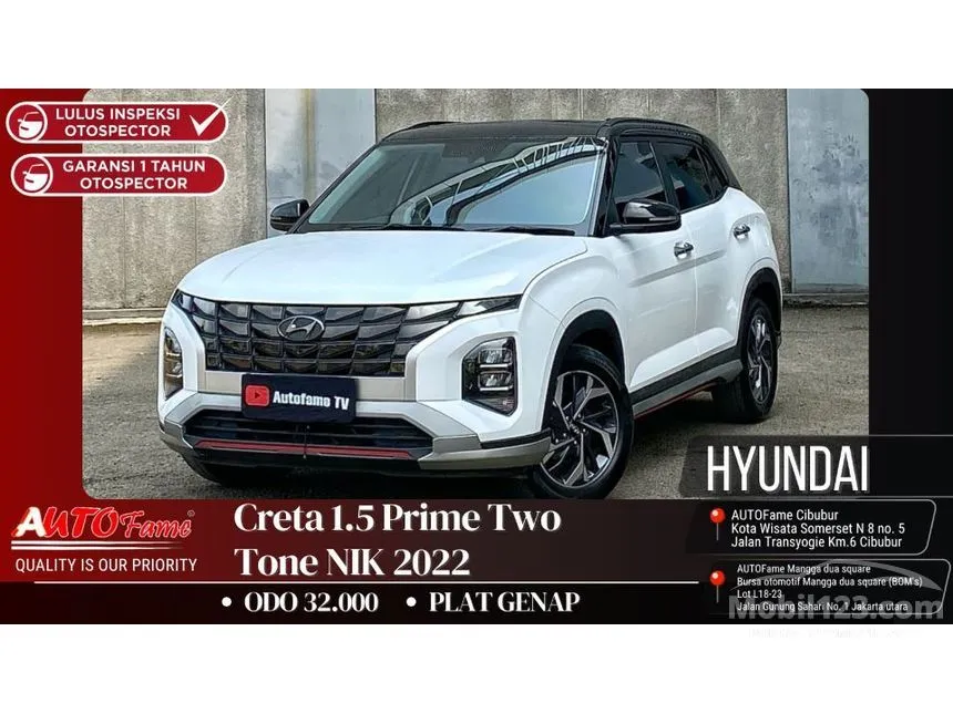 Jual Mobil Hyundai Creta 2022 Prime 1.5 di DKI Jakarta Automatic SUV Putih Rp 295.000.000