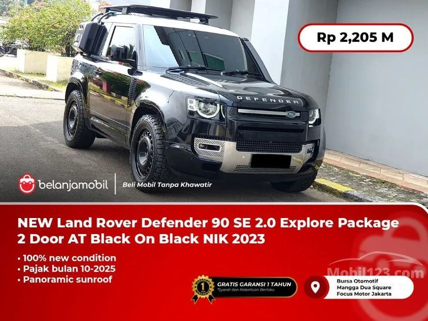 Jual Mobil Land Rover Defender 2023 90 SE P300 2.0 di Banten Automatic SUV Hitam Rp 2.205.000.000