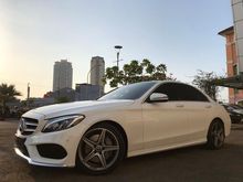 MERCEDES BENZ C300 AMG 2018 WHITE ON BLACK TDP 175JT