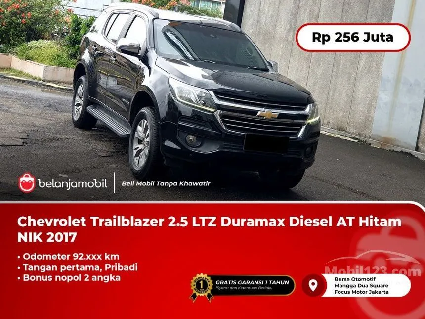Jual Mobil Chevrolet Trailblazer 2017 LTZ 2.5 di Banten Automatic SUV Hitam Rp 256.000.000