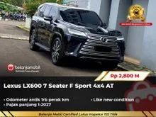 2025 Lexus LX 600 3.4 VIP SUV F Sport AWD 4x4 AT Hitam [ODO 1RB PERAK]