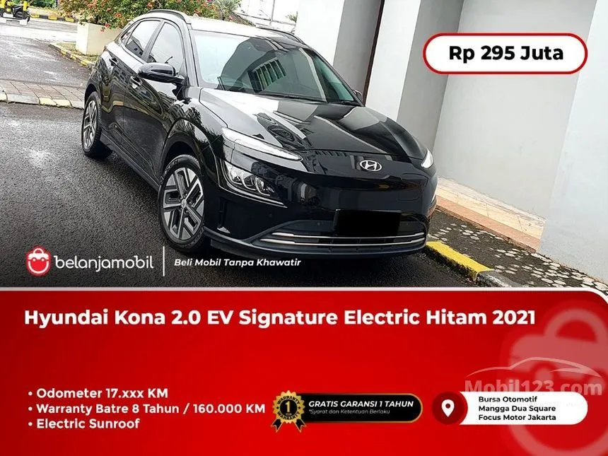 Jual Mobil Hyundai Kona 2021 Signature di Banten Automatic SUV Hitam Rp 295.000.000