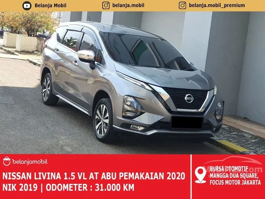 Jual Mobil Nissan Livina 2019 VL 1.5 di DKI Jakarta Automatic MPV Abu