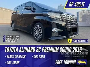 2016 Toyota Alphard 2.5 SC MPV