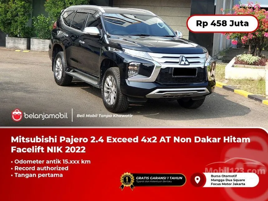 Jual Mobil Mitsubishi Pajero Sport 2022 Exceed 2.4 di Jawa Barat Automatic SUV Hitam Rp 458.000.000