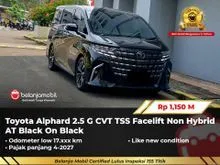 2024 Toyota Alphard 2.5 G (Non Premium Color) MPV CVT TSS Facelift Non Hybrid AT Black On Black NIK 2024 [ LOW KM 17RB ]