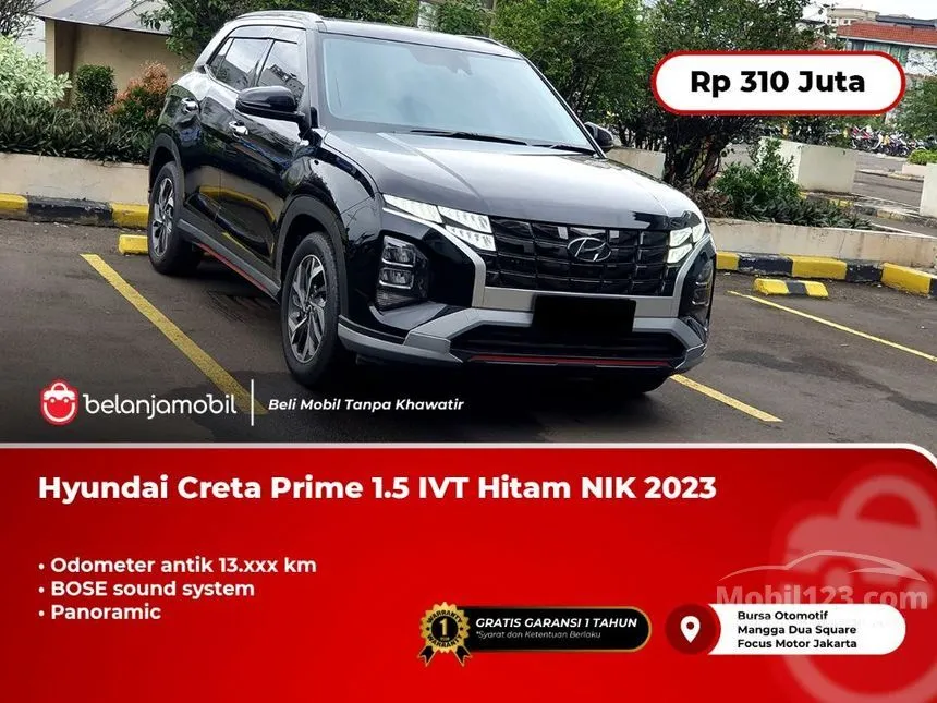 Jual Mobil Hyundai Creta 2023 Prime 1.5 di DKI Jakarta Automatic SUV Hitam Rp 310.000.000