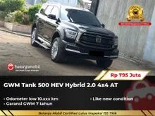 2024 GWM Tank 2.0 500 HEV SUV Hybrid 2.0 4x4 AWD AT Hitam Metalik NIK 2024 [ 4x4 - KM 10RB ]