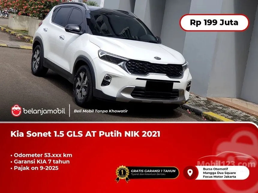 Jual Mobil KIA Sonet 2021 Smart 1.5 di Jawa Barat Automatic SUV Putih Rp 199.000.000