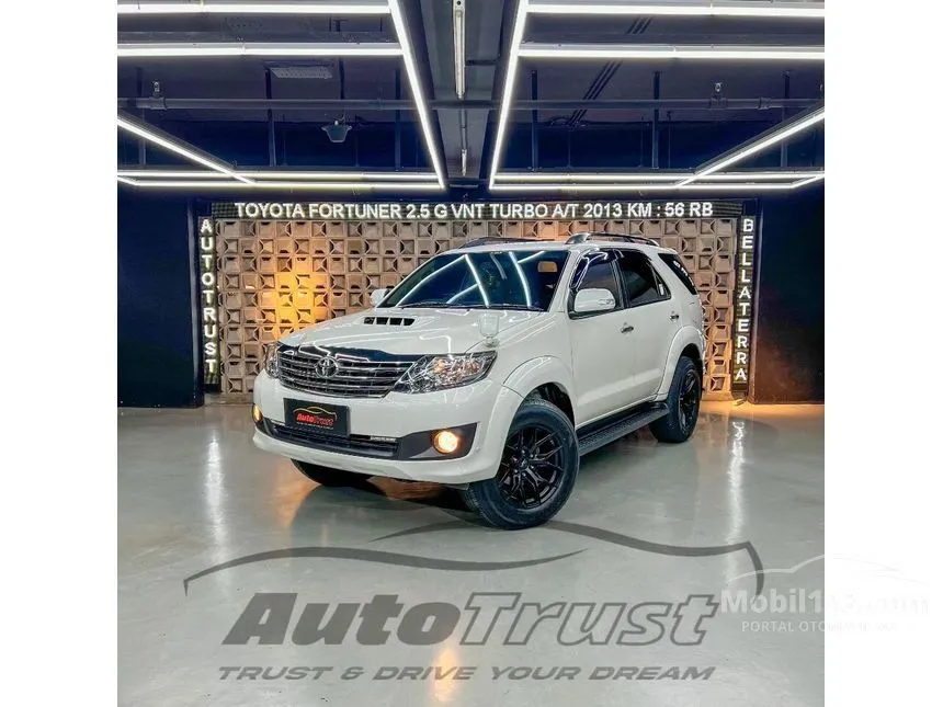 Jual Mobil Toyota Fortuner 2013 G 2.5 di DKI Jakarta Automatic SUV Putih Rp 260.000.000