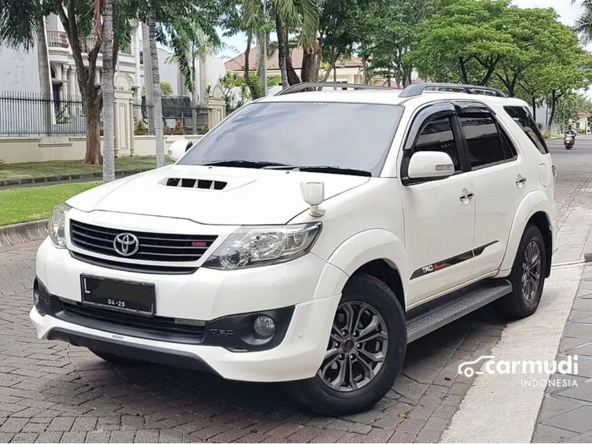 Jual Mobil Toyota Fortuner 2015 G TRD 2.5 di Jawa Timur Automatic SUV Putih Rp 318.000.000
