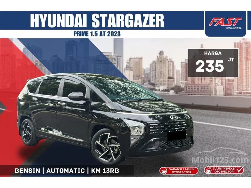 Jual Mobil Hyundai Stargazer 2023 Prime 1.5 di DKI Jakarta Automatic MPV Hitam Rp 235.000.000